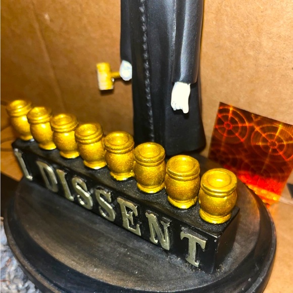 RBG I DISSENT Ruth Bader Ginsburg Menorah candle or oil - Picture 2 of 3